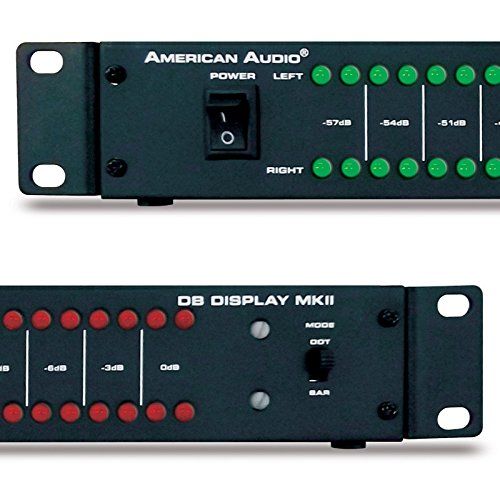  ADJ Products American Audio 19-inch All Metal mountable LED dB Level Display & amp Rack lightshow MKII