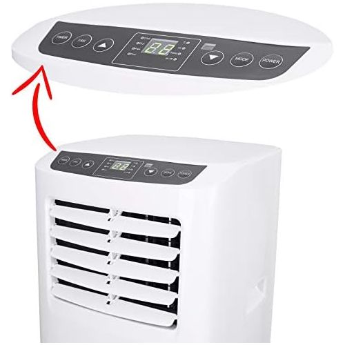  [아마존베스트]ADLER 3-in-1 Mobile Air Conditioning, 7,000 BTU, 2,050 Watt Air Cooler, Air Conditioning Unit, Air Conditioning Fan with Remote Control, Air Purifier, 2 Speed Levels