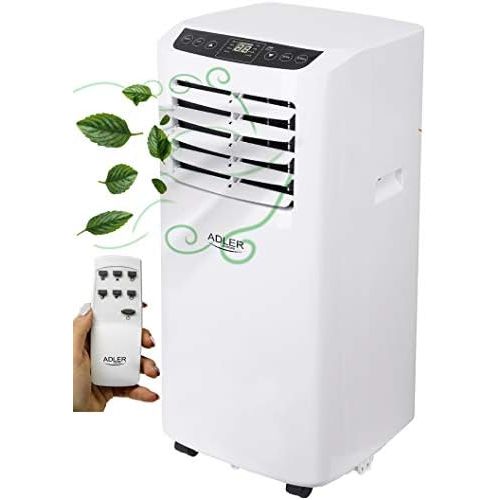  [아마존베스트]ADLER 3-in-1 Mobile Air Conditioning, 7,000 BTU, 2,050 Watt Air Cooler, Air Conditioning Unit, Air Conditioning Fan with Remote Control, Air Purifier, 2 Speed Levels