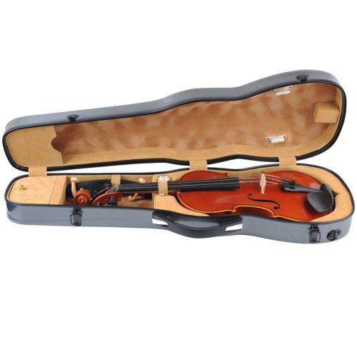  ADM Full Size Violin Case for 4/4 size Violin with Built-in Hygrometer, Padded strap