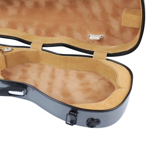  ADM Violin Hard Case 4/4 Full Size Luxury Personalized with Hygrometer, padded strap