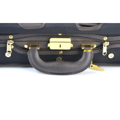  ADM 4/4 Full Size Professional Deluxe Violin Case, Silk Interior