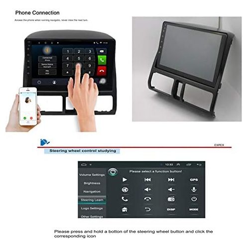  ADMLZQQ Android 10 GPS Navigation Radio TV, 9 Inch Full Touch Screen Screen Car Radio for Honda CRV 2002 2006 with Google Play/Online Card/Video Output/Reversing Camera