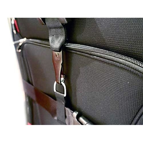  ADS Car Seat Travel Belt | Car Seat Travel Strap to Convert Your Car Seat and Carry-on Luggage into an Airport Car Seat Stroller & Carrier - Extra Large Buckle and Heavy Duty (Blac