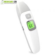 ADS Medicare Ear and Forehead Dual-Mode Infrared Thermometer with LCD Screen and Fever Alert for Home and Medical Use CE Approved