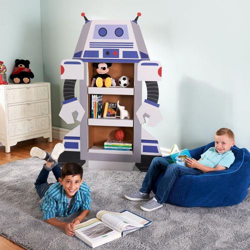  ADVA5700 Rocket to Space Robot Room Decoration - Life Size Cardboard Character Bookshelf