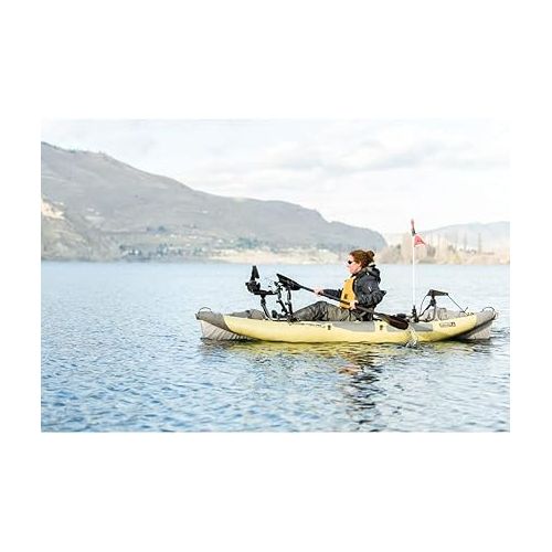  Advanced Elements Straitedge Angler Pro Inflatable Kayak - Fishing Kayak with Carry Bag - 10' 6