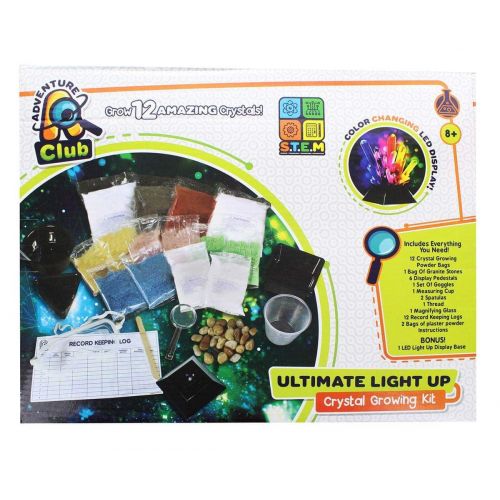  ADVENTURE CLUB Ultimate Light-Up Crystal Growing Kit