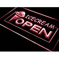 ADVPRO Open Ice-Cream Icecream Ice Cream Ads LED Neon Sign Red 24 x 16 Inches st4s64-i015-r