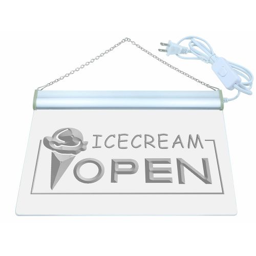  ADVPRO Open Ice-Cream Icecream Ice Cream Ads LED Neon Sign Red 24 x 16 Inches st4s64-i015-r
