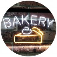 ADVPRO Bakery Cake Shop Dual Color LED Neon Sign White & Yellow 16 x 12 st6s43-i2380-wy