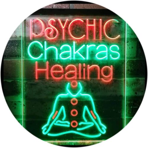  ADVPRO Psychic Chakras Healing Display Shop Dual Color LED Neon Sign Green & Red 8.5 x 12 st6s23-i3183-gr