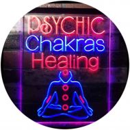 ADVPRO Psychic Chakras Healing Display Shop Dual Color LED Neon Sign Green & Blue 12 x 16 Inches st6s34-i3183-gb