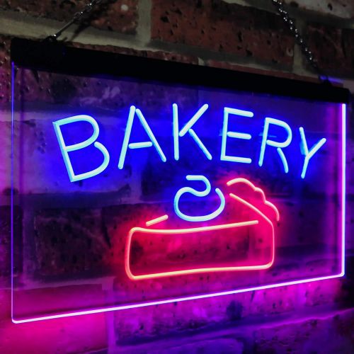  ADVPRO Bakery Cake Shop Dual Color LED Neon Sign White & Yellow 12 x 8.5 Inches st6s32-i2380-wy