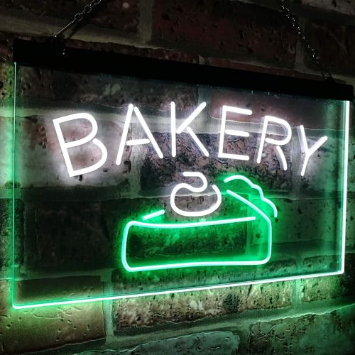  ADVPRO Bakery Cake Shop Dual Color LED Neon Sign White & Yellow 12 x 8.5 Inches st6s32-i2380-wy