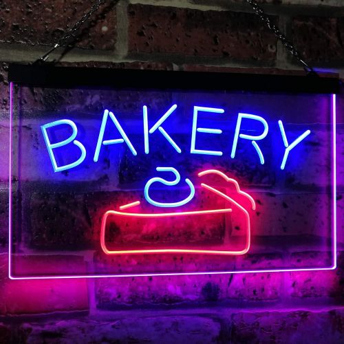  ADVPRO Bakery Cake Shop Dual Color LED Neon Sign White & Yellow 12 x 8.5 Inches st6s32-i2380-wy