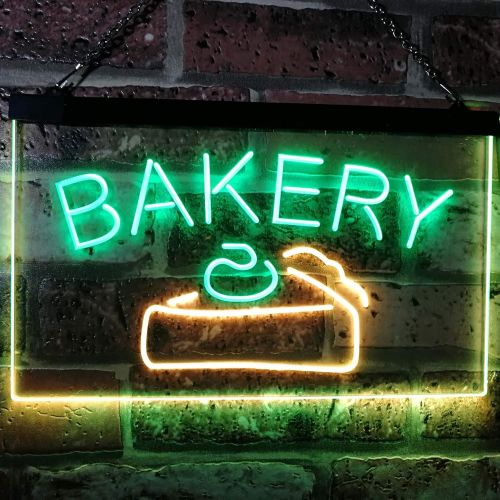  ADVPRO Bakery Cake Shop Dual Color LED Neon Sign White & Yellow 12 x 8.5 Inches st6s32-i2380-wy