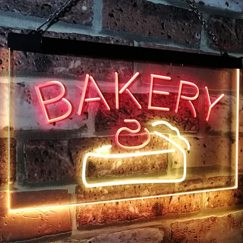  ADVPRO Bakery Cake Shop Dual Color LED Neon Sign White & Yellow 12 x 8.5 Inches st6s32-i2380-wy