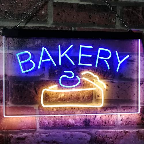  ADVPRO Bakery Cake Shop Dual Color LED Neon Sign White & Yellow 12 x 8.5 Inches st6s32-i2380-wy