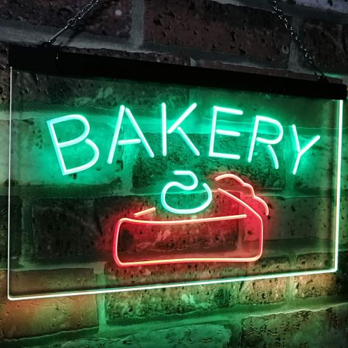  ADVPRO Bakery Cake Shop Dual Color LED Neon Sign White & Yellow 12 x 8.5 Inches st6s32-i2380-wy