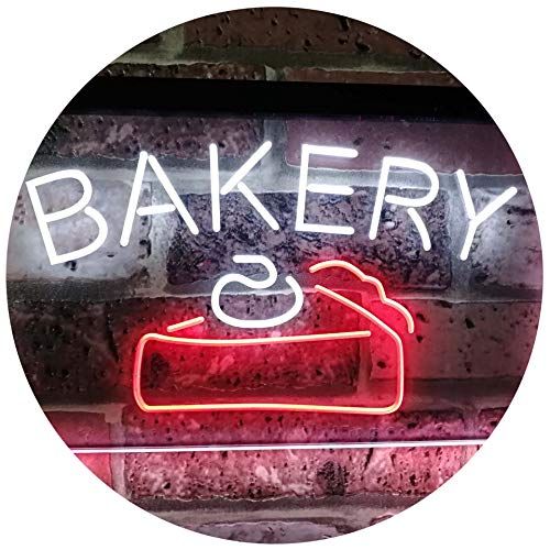  ADVPRO Bakery Cake Shop Dual Color LED Neon Sign Blue & Red 16 x 12 st6s43-i2380-br