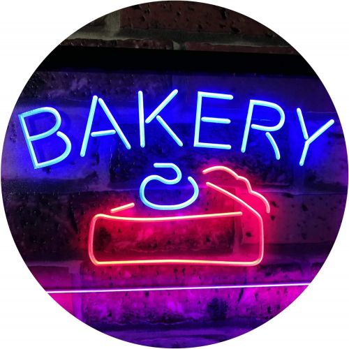  ADVPRO Bakery Cake Shop Dual Color LED Neon Sign Blue & Red 16 x 12 st6s43-i2380-br