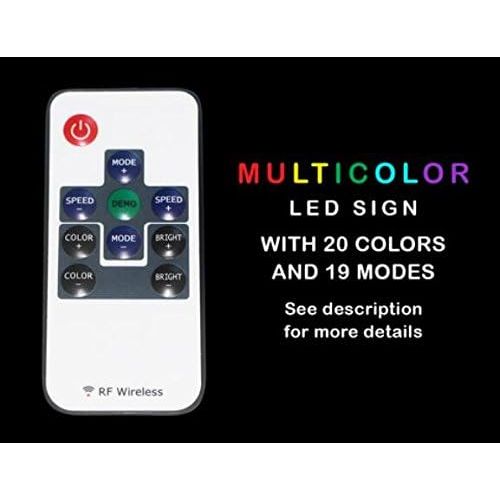  ADVPRO Multi Color i322-c Open Hair & Nails Beauty Salon Neon LED Sign with Remote Control, 20 Colors, 19 Dynamic Modes, Speed & Brightness Adjustable, Demo Mode, Auto Save Functio