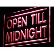 ADVPRO j081-b Open Till Midnight Shop Cafe Bar Pub Light Sign