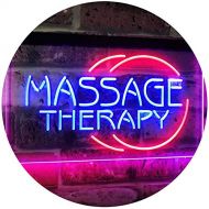 ADVPRO Massage Therapy Business Display Dual Color LED Neon Sign Blue & Red 16 x 12 st6s43-i0315-br
