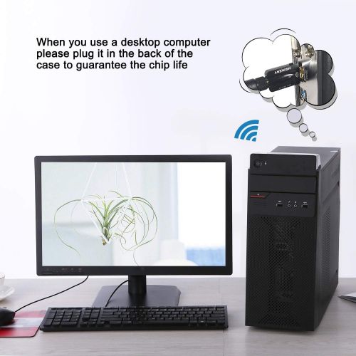  [아마존 핫딜] [아마존핫딜]AE WISH ANEWISH USB WiFi Adapter 1200Mbps, ANEWISH Wireless Adapter USB3.0 Dual Band 11ac(2.4GHz/300Mbps 5GHz/867Mbps) Network LAN Card Dongle for PC Desktop Laptop, Supports Windows, Mac and Linu