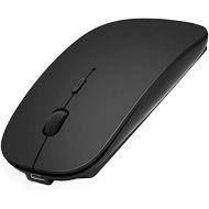 [아마존베스트]AE WISH ANEWISH Bluetooth Mouse, Compatible with MacBook / Tablet / iPad / iPhone (iOS13.1.2 and above) / Quiet Rechargeable Wireless Laptop Mouse for Android / Windows / Linux, 3 DPI Adjustable L