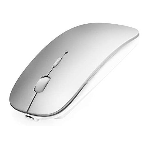  [아마존베스트]AE WISH ANEWISH Bluetooth Mouse, Compatible with MacBook / Tablet / iPad / iPhone (iOS13.1.2 and above) / Quiet Rechargeable Wireless Laptop Mouse for Android / Windows / Linux, 3 DPI Adjustable L