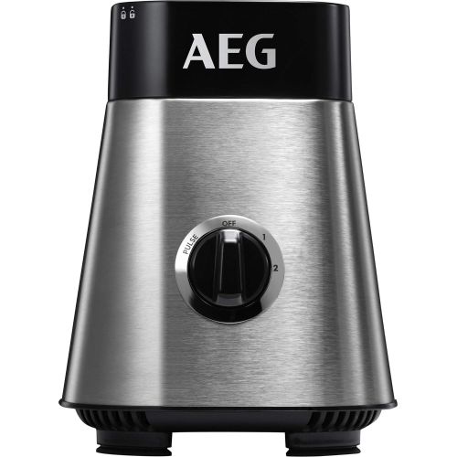  Besuchen Sie den AEG-Store AEG MiniMixer SB 2900 Standmixer (1x 600 ml und 2x 300 ml Tritan-Flaschen, Kuehlakku, 500 ml Zerkleinerer, 4-Klingen Messer, Drehregler, 2 Geschwindigkeitsstufen, Pulse-Taste, gebuer