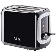 AEG AT 3300 Doppelschlitz-Toaster (Broetchenaufsatz, Staubschutz-Deckel, 7 Braunungsgrad-Einstellungen, Broetchenaufback-Funktion, Stopp-, Auftau- & Aufwarmknopf, Kruemelschublade, sc
