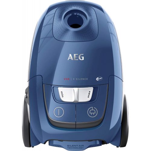  AEG VX8-2-6SB Staubsauger mit Beutel (Inkl. Zusatzduesen, 600 W, nur 64 dB(A), 12 m Aktionsradius, 3,5 l Staubbeutelvolumen, effiziente Energieausnutzung, ERGO-Handgriff, Hygiene Pl