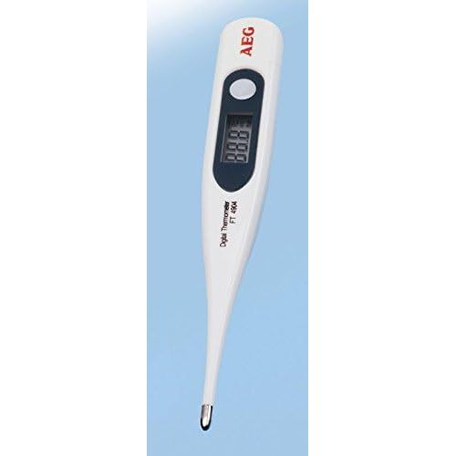  AEG Fieberthermometer Digital mit LED-Display Fiebermessgerat Koerpertemperatur Thermometer (inkl. Batterien + spritzwassergeschuetzt)