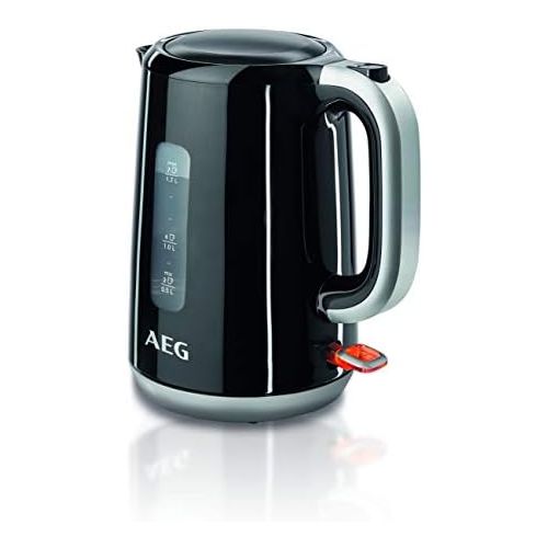  [아마존베스트]AEG EWA 3700 Express Kettle (Super Fast Boiling, 3000 Watt, 1.7 L, Removable Limescale Filter, Water Level Indicator with Litre/Cup Indicator, Safety Shut-Off, On/Off Switch, Black