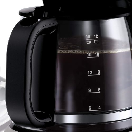  [아마존베스트]AEG Coffee Maker PerfectMorning KF3300 (1080 watts, 1.5 liters, water level indicator, anti-drip valve, keep warm function) Black / Silver