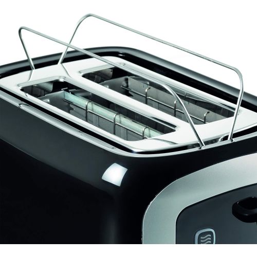  [아마존베스트]AEG AT3300 Perfect Morning Double Slot Toaster (integrated bread roll attachment, dust cover, 7-level browning setting, roll-back function, stop, defrost and warm-up button, sensor