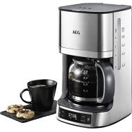 [아마존베스트]AEG KF 7700 Coffee Machine (Programmable Timer, LCD Display, Aroma Function, Easy Filling, Water Level and Coffee Dose Indicator, 1.375 L, Brushed Stainless Steel)