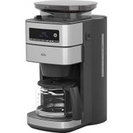 [아마존베스트]AEG CM6-1-5ST Coffee Machine (Integrated Grinder, 3 Grind Settings, Programmable Timer, Coffee Powder or Coffee Beans, Aroma Function, 1.25 L Glass Jug, Safety Shut-Off, Stainless