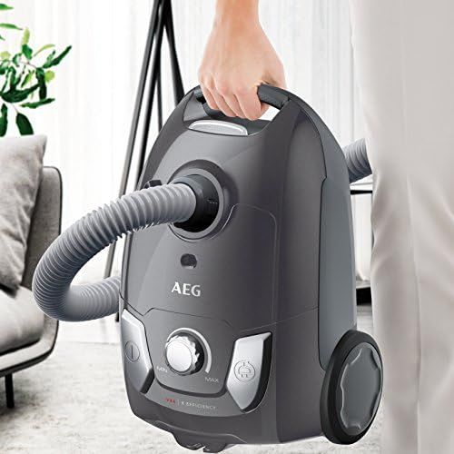  [아마존베스트]AEG VX4-1-GM-T Staubsauger mit Beutel (Inkl. Zusatzduesen, Zubehoer integriert im Gerat, Tragegriff, leicht, 750 Watt, 7,5 m Aktionsradius, waschbarer Hygiene Filter, ergonomischer H