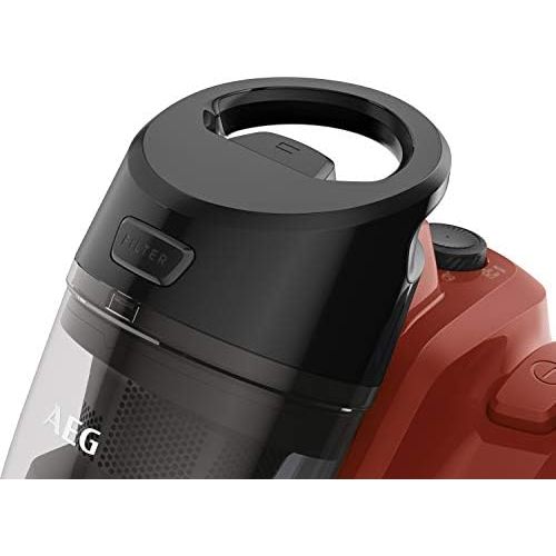  [아마존베스트]AEG LX5-2-4T Vacuum Cleaner without Bag (1.8 L Dust Container, Including Additional Nozzles, Ergonomic Design, Large Wheels, 4-Stage Dust Separation), red