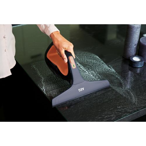  [아마존베스트]AEG WX7-60CE1 Window Vacuum Cleaner (Includes Accessories + Natural Rubber Lips Spray Bottle, Only 60 dB (A), Wide Suction Nozzle, 1 LED Indicator, 110 ml Water Tank, 60 min Runtim