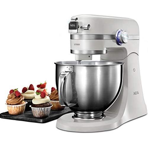  AEG KM4100 Ultra Mix Kitchen Machine, 1000 W, Gloss Cream