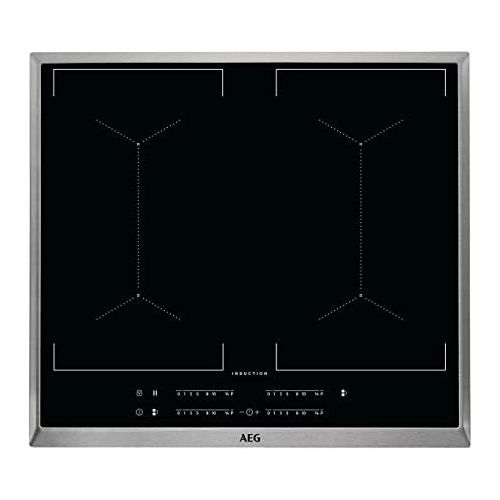  [아마존베스트]AEG IKE64450XB Self-Standing Hob / Hob with Touchscreen & Pot Detection / Induction Hob / 4 Cooking Zones / Stainless Steel Frame / Child Lock / 60 cm
