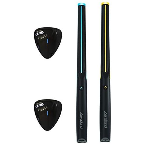  [아마존베스트]AEROBAND Bluetooth Drum Sticks with Air Guitar Pick, Electronic Air Drum Set with Light, Wireless Connection Bag, 4 Modes Portable Drumsticks for Travel Indoor and Outdoor with 1 P