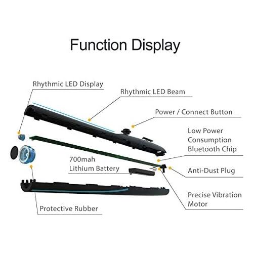  [아마존베스트]AEROBAND Bluetooth Drum Sticks with Air Guitar Pick, Electronic Air Drum Set with Light, Wireless Connection Bag, 4 Modes Portable Drumsticks for Travel Indoor and Outdoor with 1 P