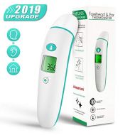 AERZETIX Baby Thermometer, Medical Ear and Forehead Thermometer for Fever, Infrared Digital Thermometer, Body/Surface/Room Temperature Reading Device with Fever Alarm for Babies, Kids, Adul