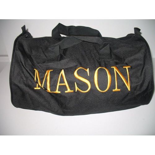  AES Black Mason Freemasons Freemason Utility Duffle Sports Travel Bag Hat Gift Set